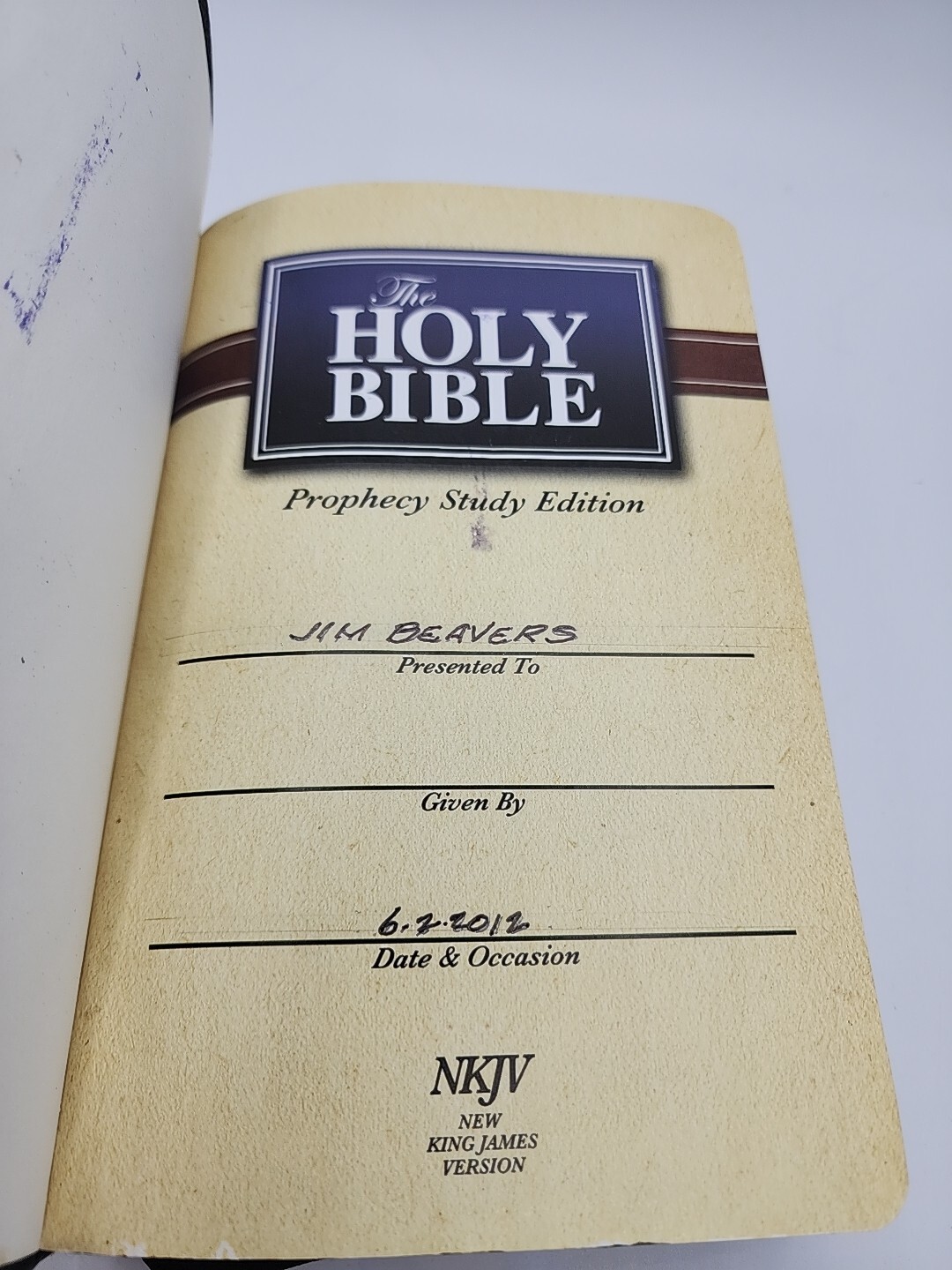 Prophecy Study Edition Holy Bible – NKJV – Genuine Leather – 978-1-58019-292-7