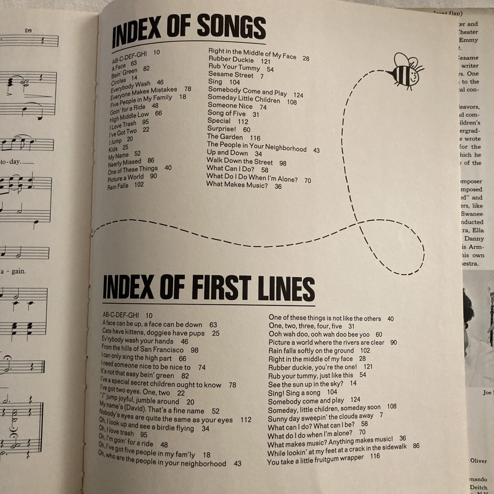 The Sesame Street Song Book Raposo and Moss 1971, Damaged Book Jacket 1st Print