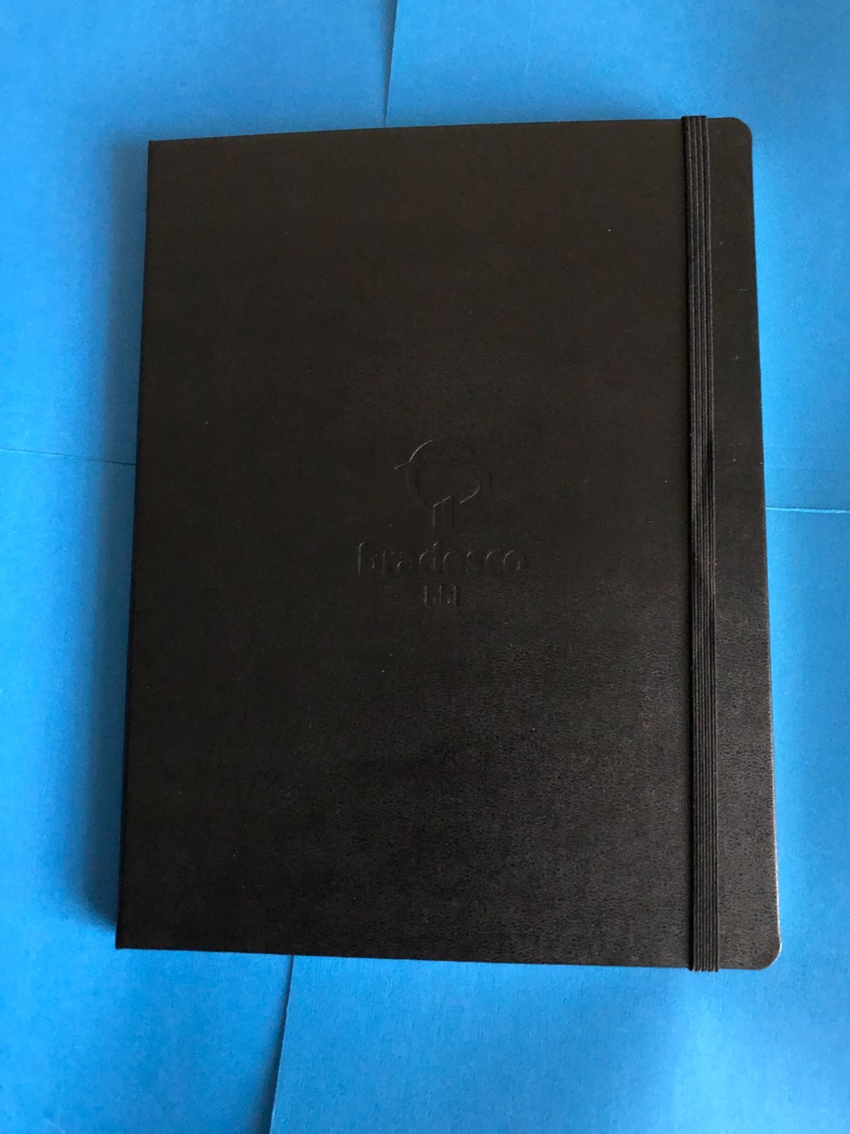 Moleskine Notebook 10 in L x 7.5 in W bradesco bbi Logo Lined Pages NEW SEALED