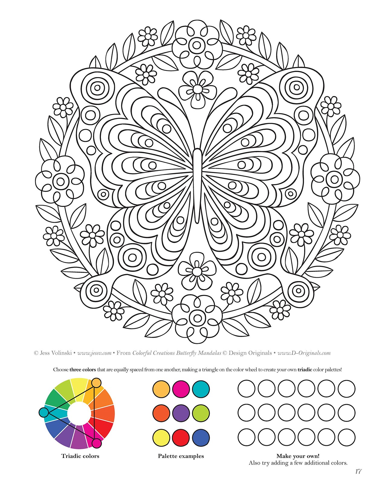 Colorful Creations Butterfly Mandalas: Coloring Book Pages Designed to…