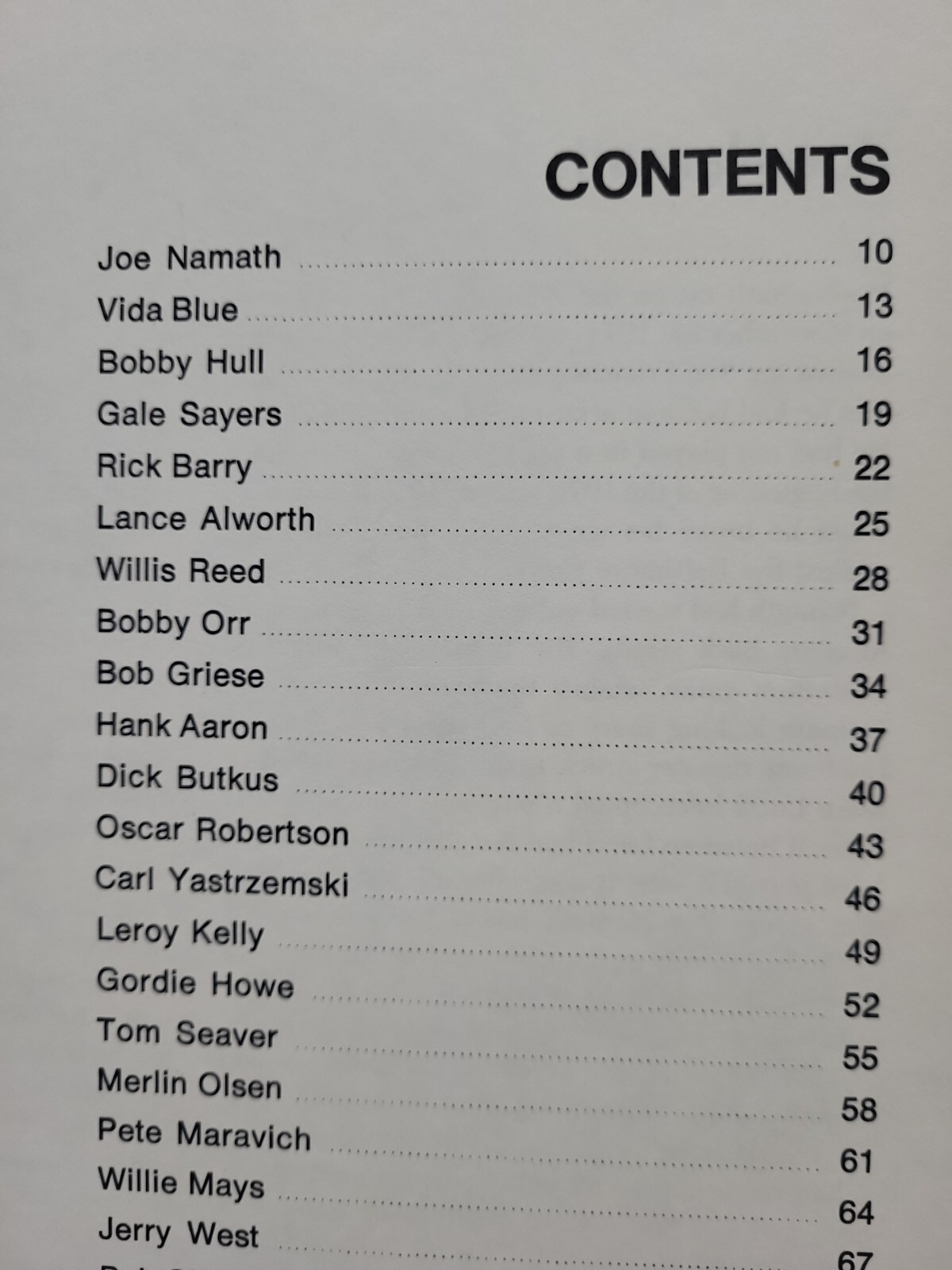 1973 The Champions by Bernard Garfinkel; Sports: Namath Hull Abdul-Jabbar Unitas