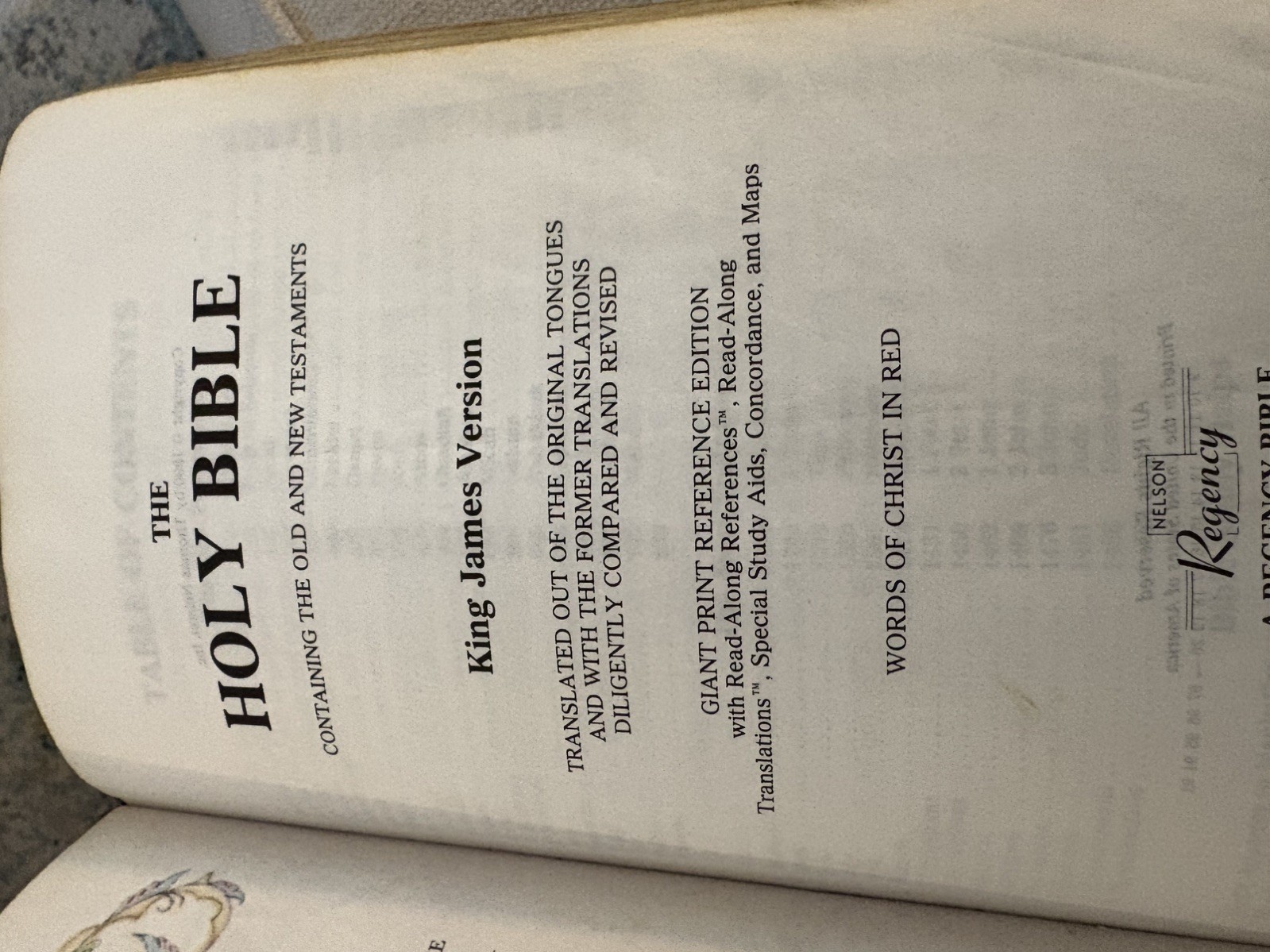 Nelson Regency Holy Bible King James Version Giant Print Red Letter 883C
