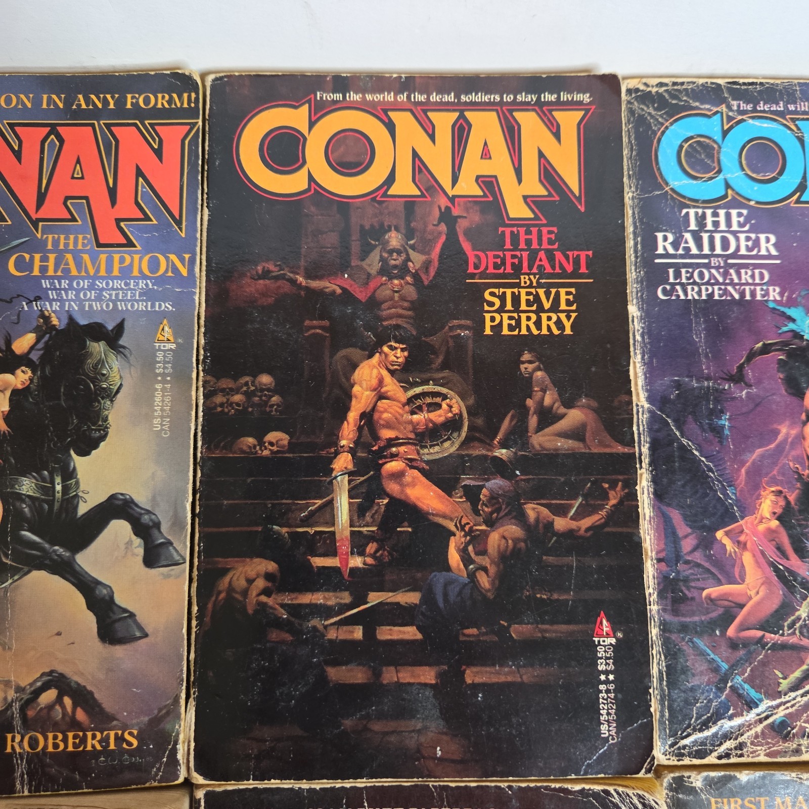 CONAN THE BARBARIAN 12x PAPERBACK Book LOT Fantasy TOR Robert Jordan