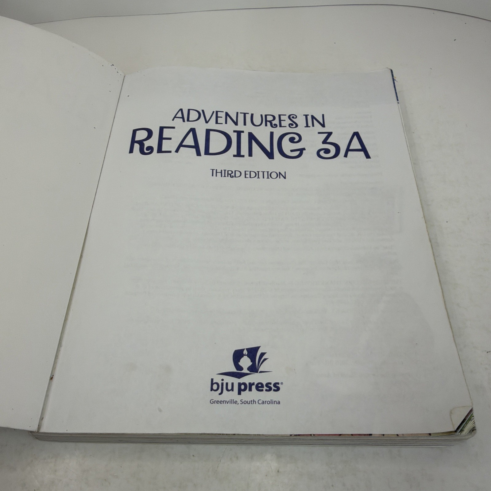 BJU Press Adventures in Reading 3A + 3B Third Edition Student Texts Paperback