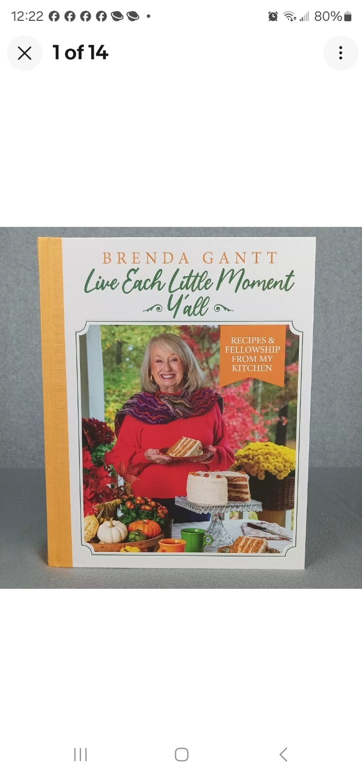 2024 Brenda Gantt Live Each Little Moment Y’all Cookbook Recipes New In Box