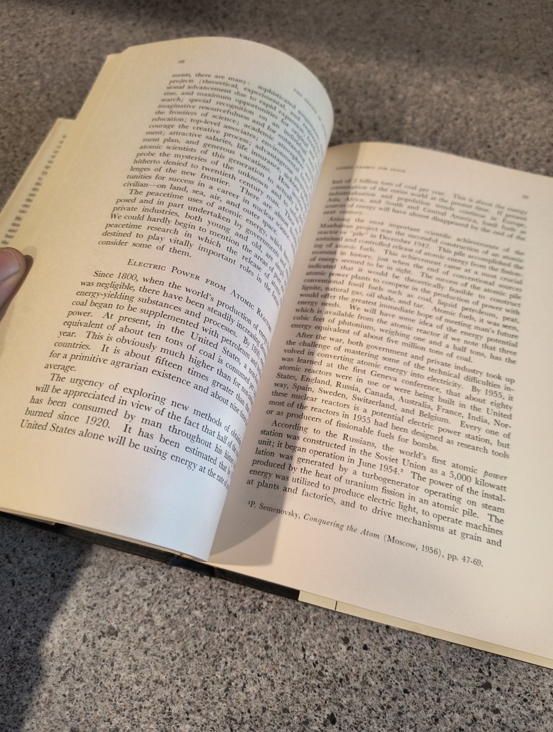 1961 Impact of Atomic Energy Hard Copy With Cover Erwin Hiebert