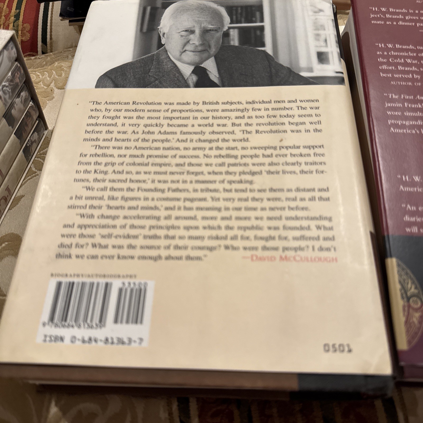 John Adams by David McCullough & The First American-very Good Cond