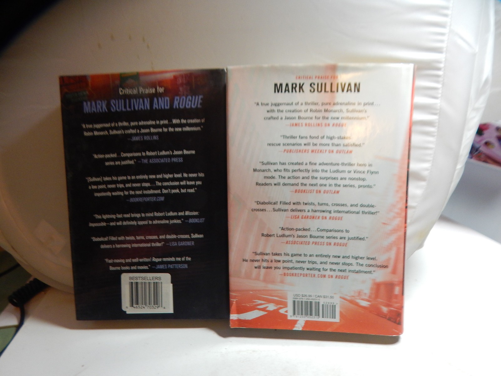 Lot of 3 MARK SULLIVAN HCDJ Books Rogue/Outlaw/Thief Robin Monarch Series