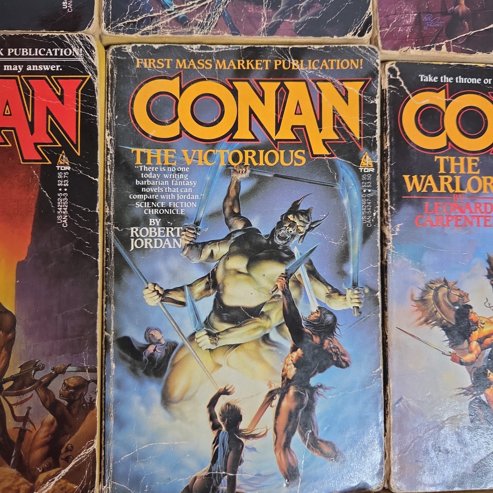 CONAN THE BARBARIAN 12x PAPERBACK Book LOT Fantasy TOR Robert Jordan