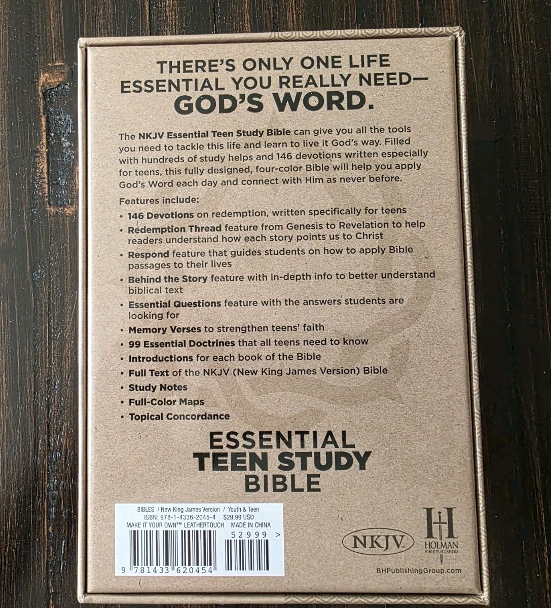 HCSB Essential Teen Study Bible Personal Size Make-It-Your-Own Cover Holman NEW