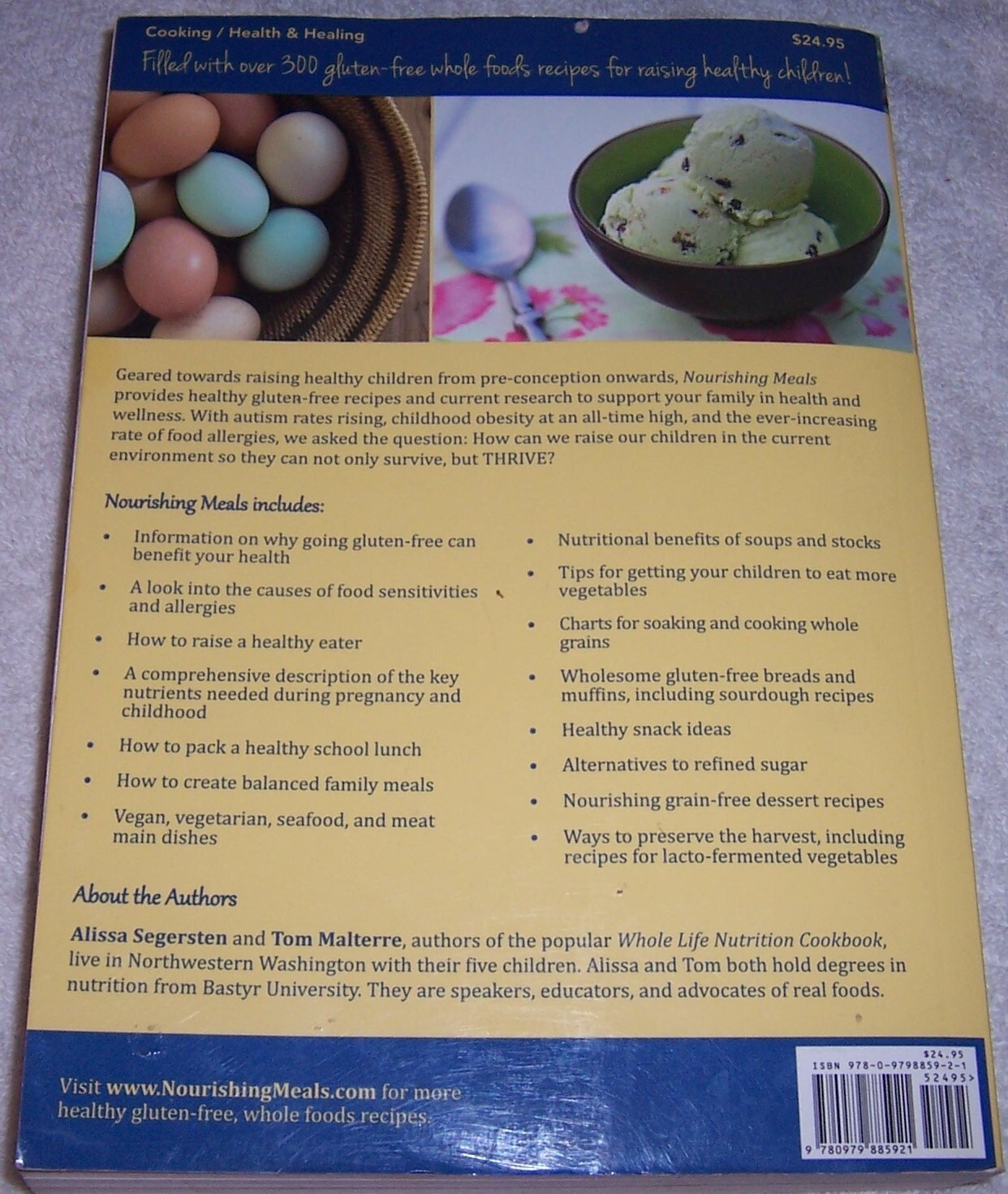 Nourishing Meals Healthy Gluten-Free Recipes for Whole Family Alissa Segersten