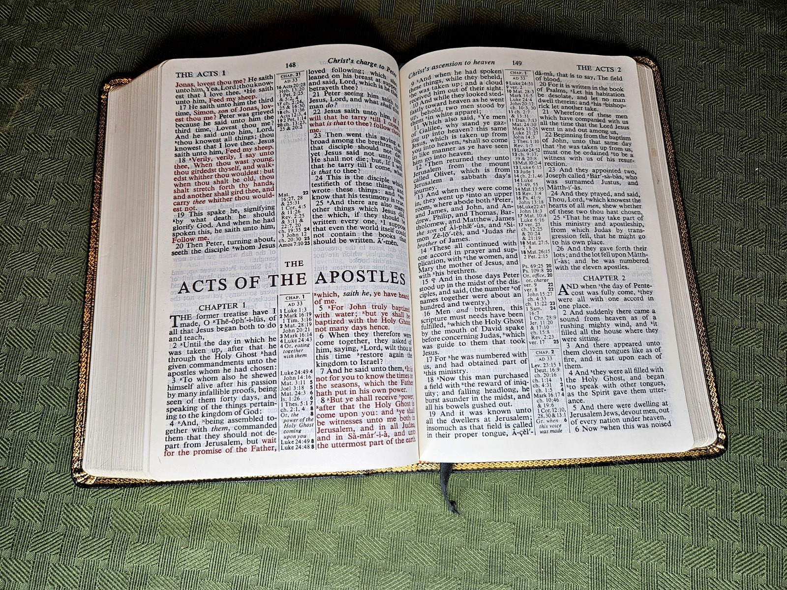KJV – LARGE Print Reference Holy Bible, Black Genuine Leather, World 956C