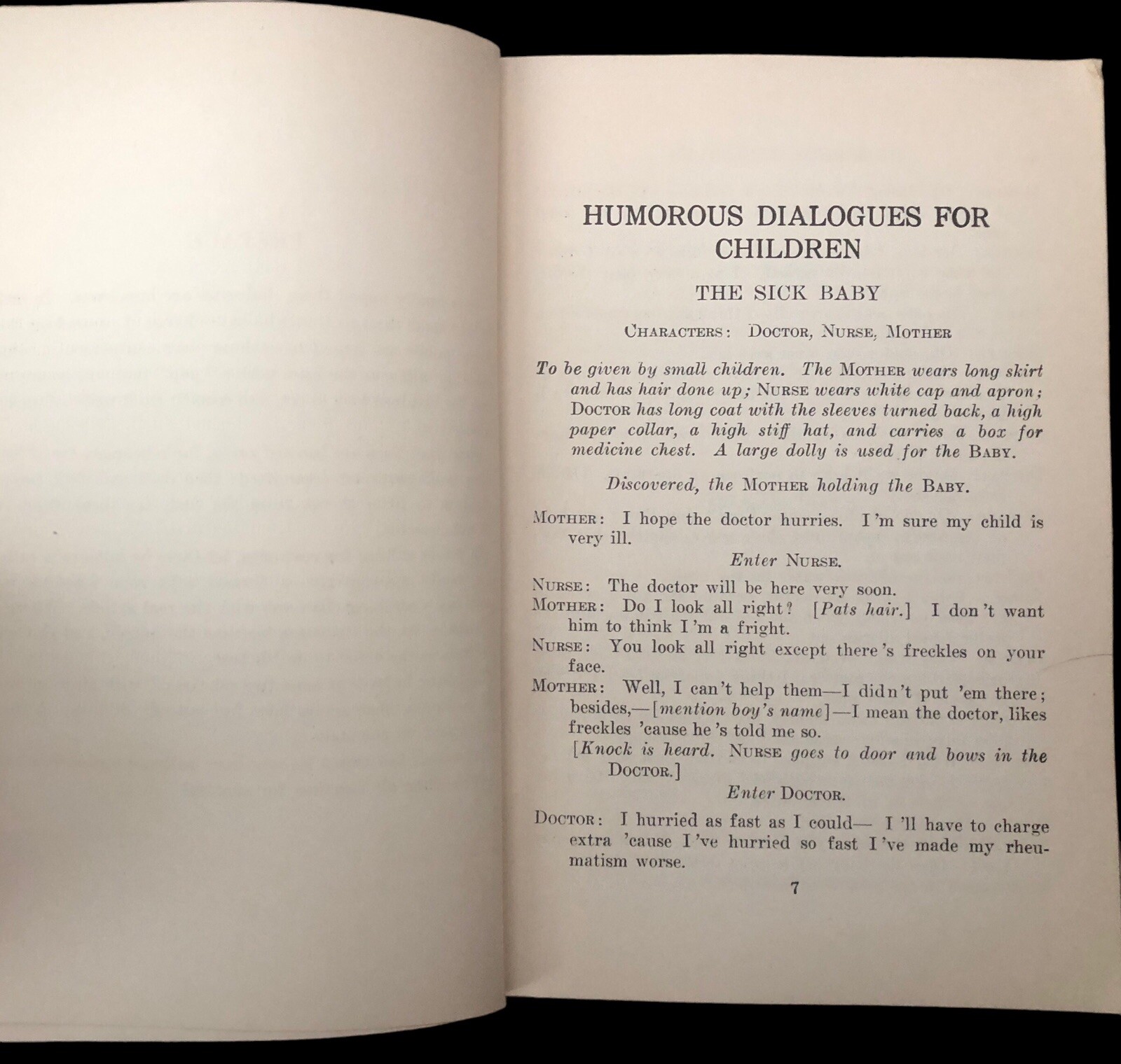 Humorous Dialogues for Children by Marie Irish 1919 Beckley-Cardy Company PB