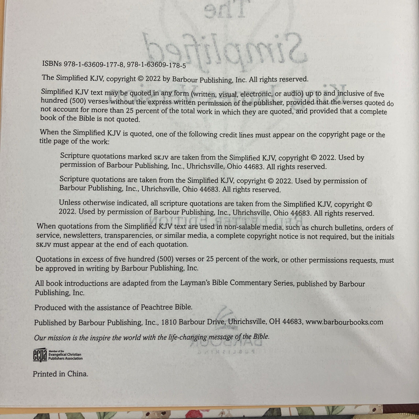 The Barbour Simplified KJV [Wildflower Medley] by Compiled Barbour Staff Bible