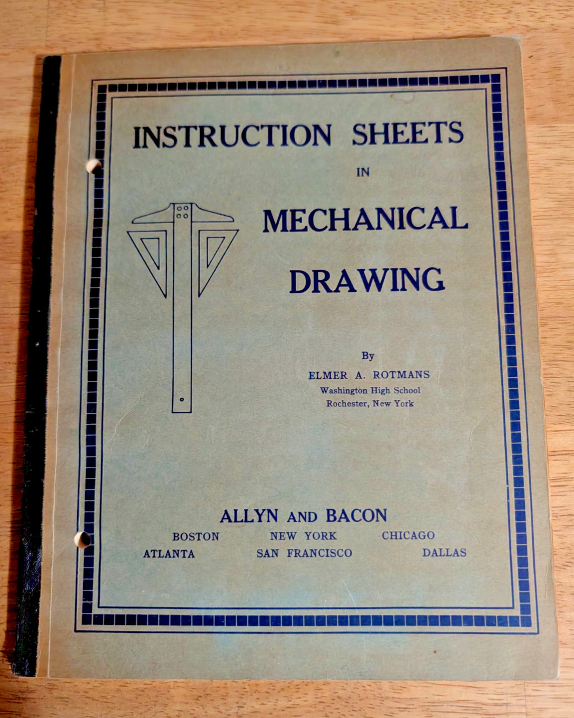 Instruction Sheets in Mechanical Drawing – Allyn & Bacon 1947 Drafting Manual
