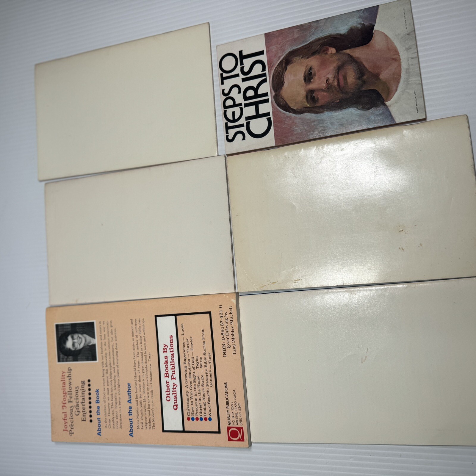 6 Vintage Christian Books, Steps To Christ, Revelations, Life After Death Etc.