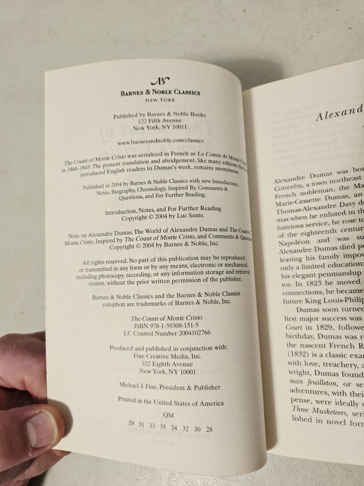 The Count of Monte Cristo (Abridged) Alexandre Dumas (Barnes & Noble Classics)