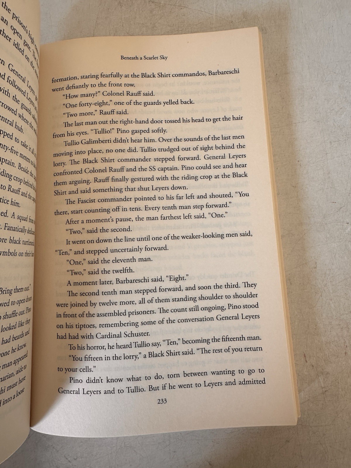 Beneath a Scarlet Sky : A Novel by Mark Sullivan