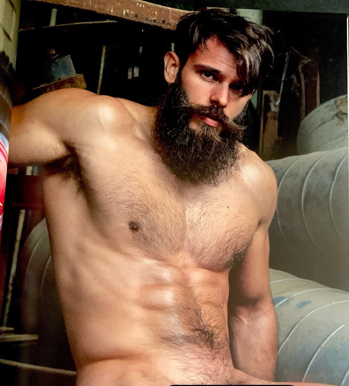 GARAGE BDE VIRILE GIRTH 13 LONG BULGE UNCUT ERECT SWEAT JOCK MUSCLE Paul Freeman
