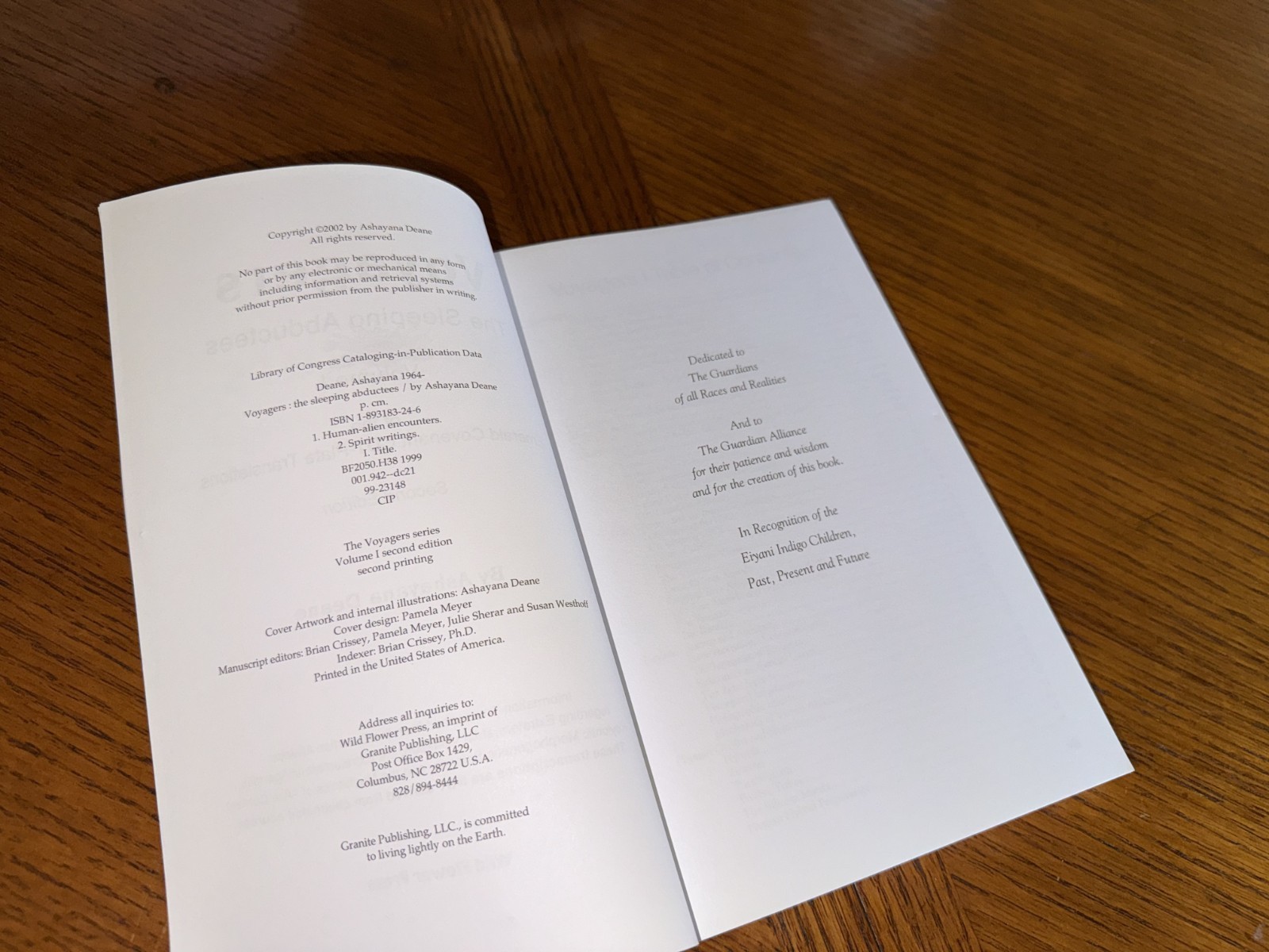 Voyagers I: The Sleeping Abductees – Ashayana Deane (2001, Trade Paperback)