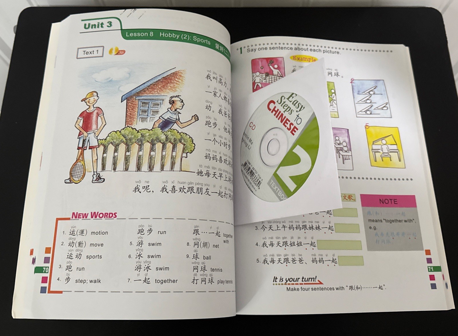 EASY STEPS TO CHINESE 2 Textbook Simplified By Yamin Ma & Xinging Li with CD NEW