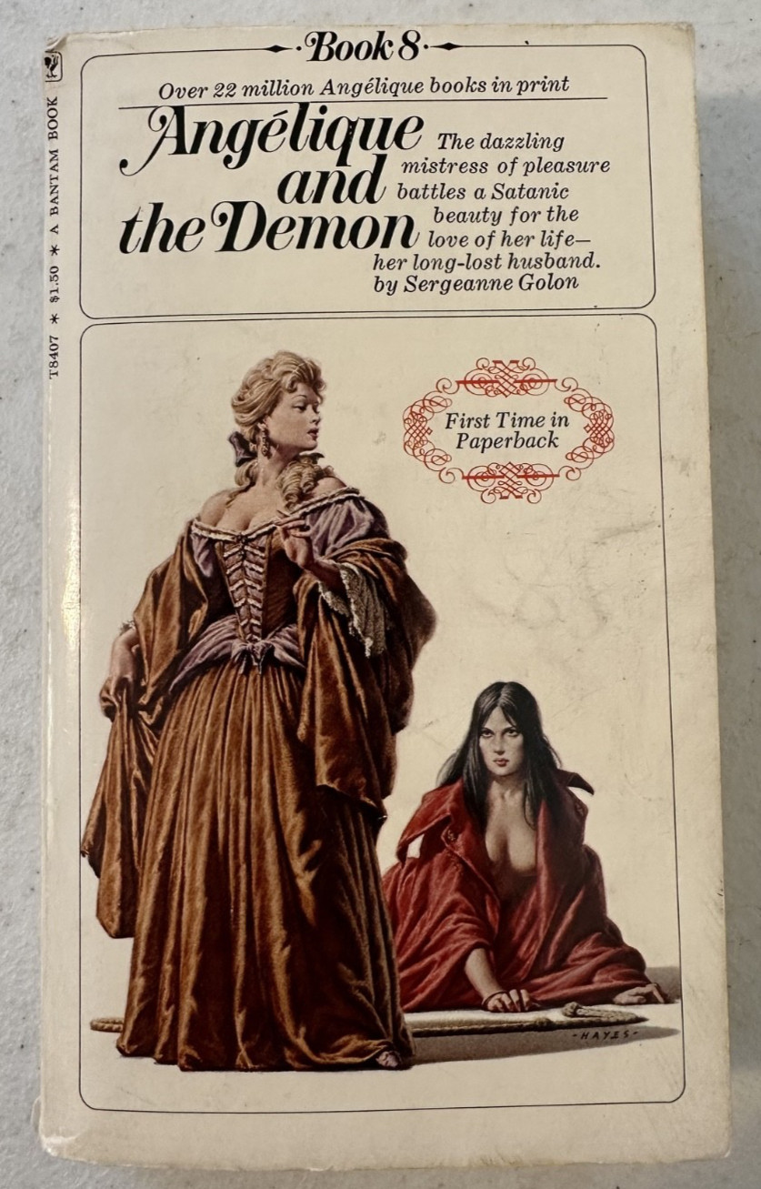 Angelique and the Demon #8 in series Golon Bantam romance OOP French VTG PB
