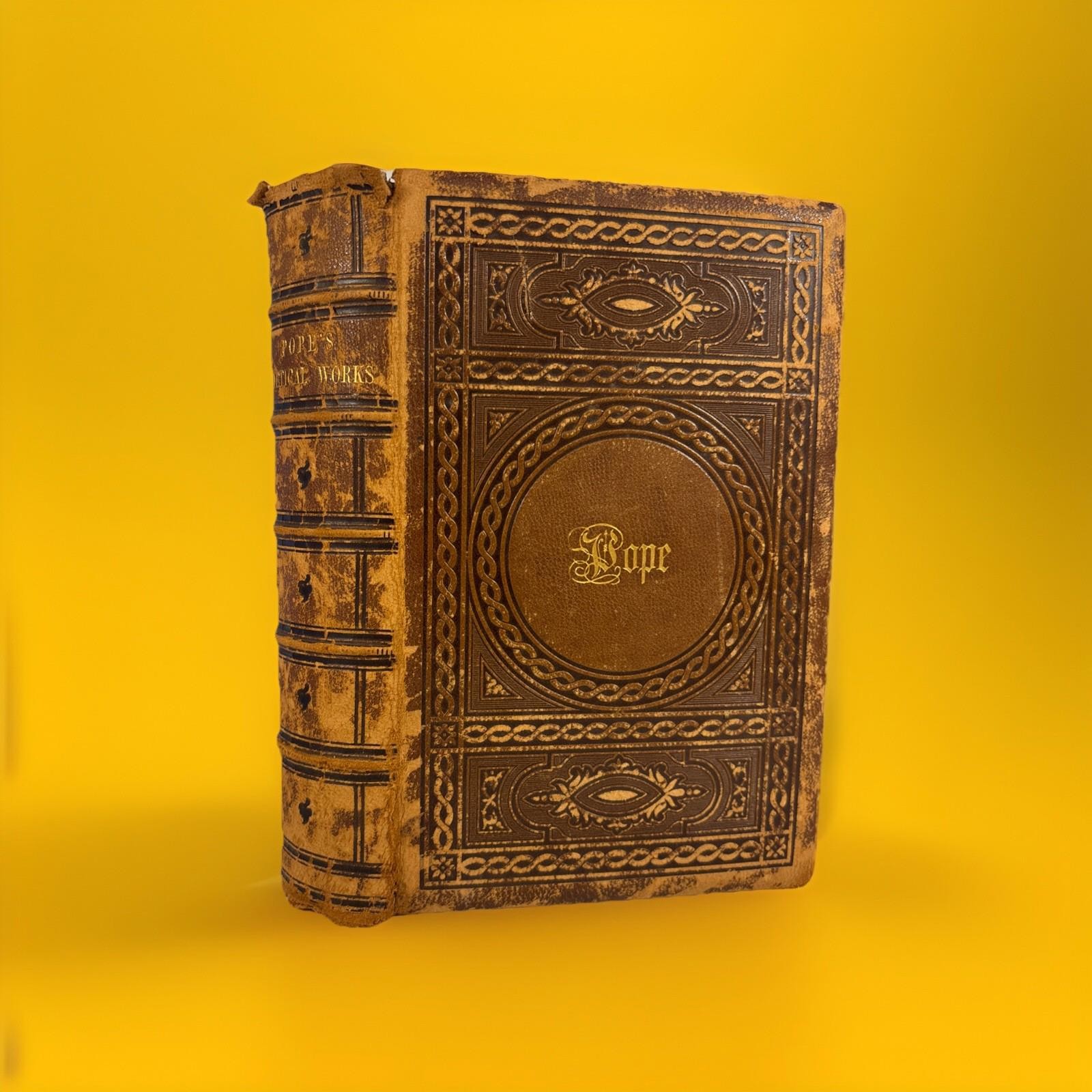 The Poetical works of Alexander Pope 1857 – D Appleton & Co Leather Book