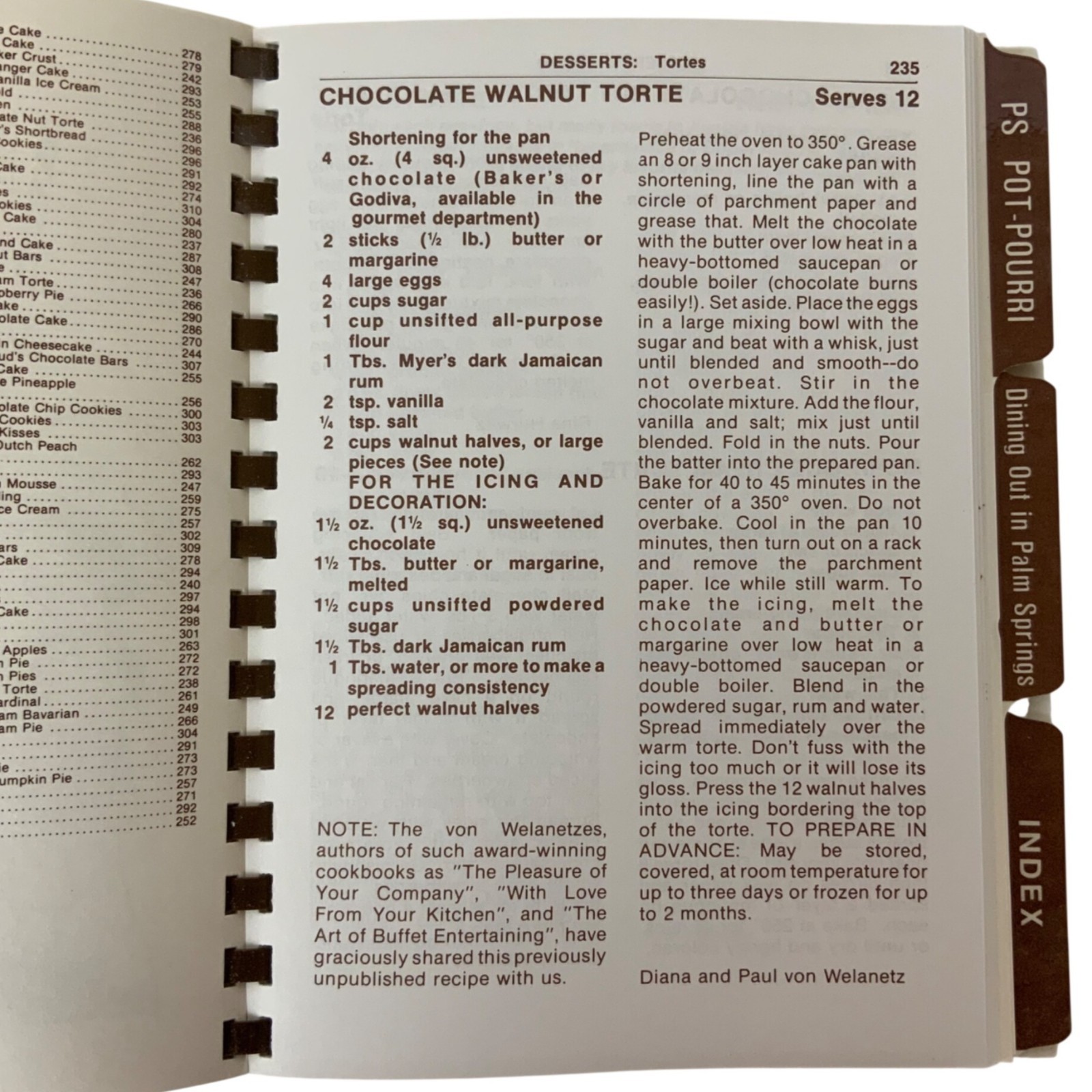 A Taste Of Palm Springs Cookbook 1993 Community Recipes By Celebrities Residents