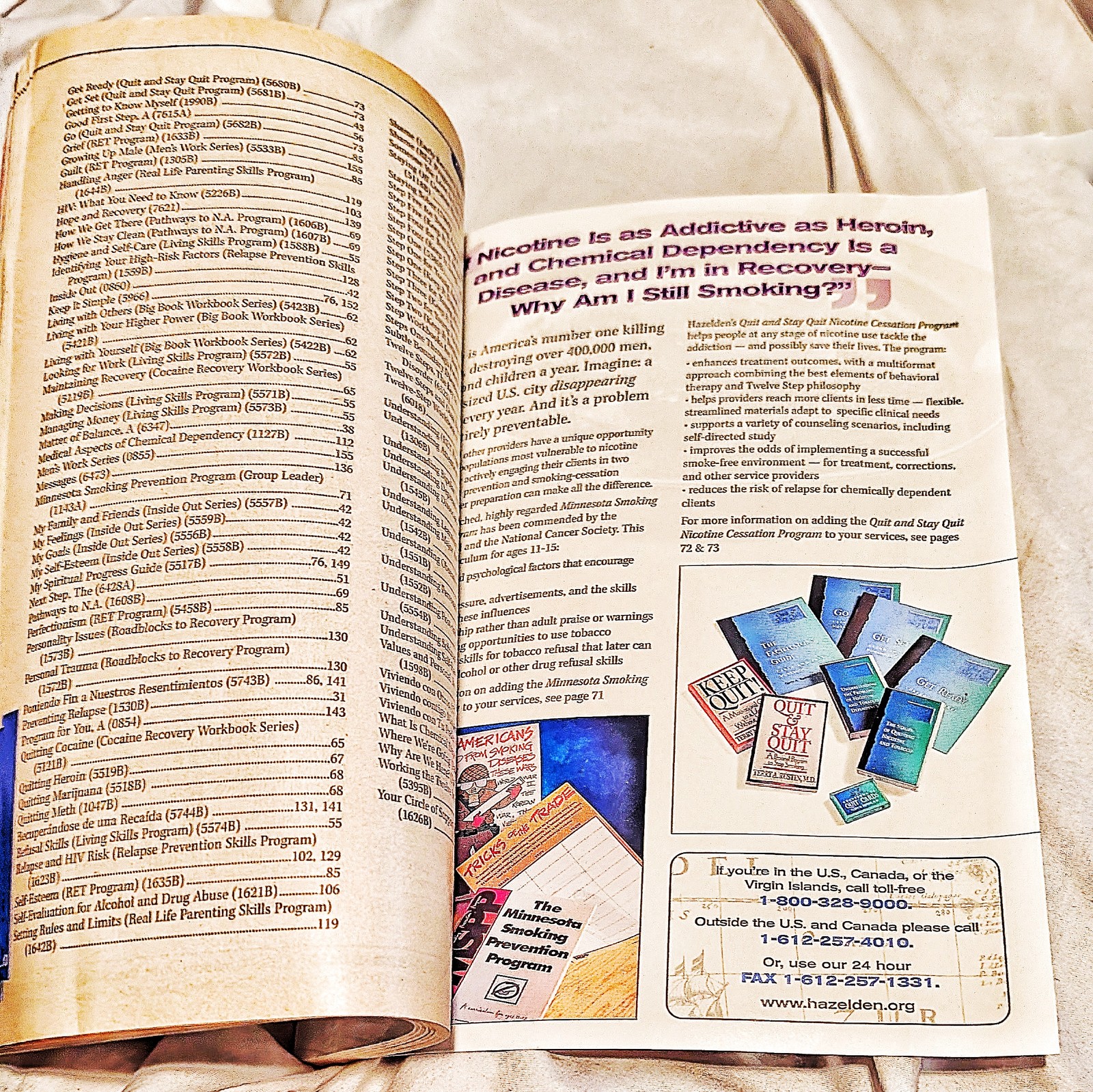 Vintage Hazelden🔴1998 Learning Resource Guide Dean Publishing PB🆓Abuse📬Health