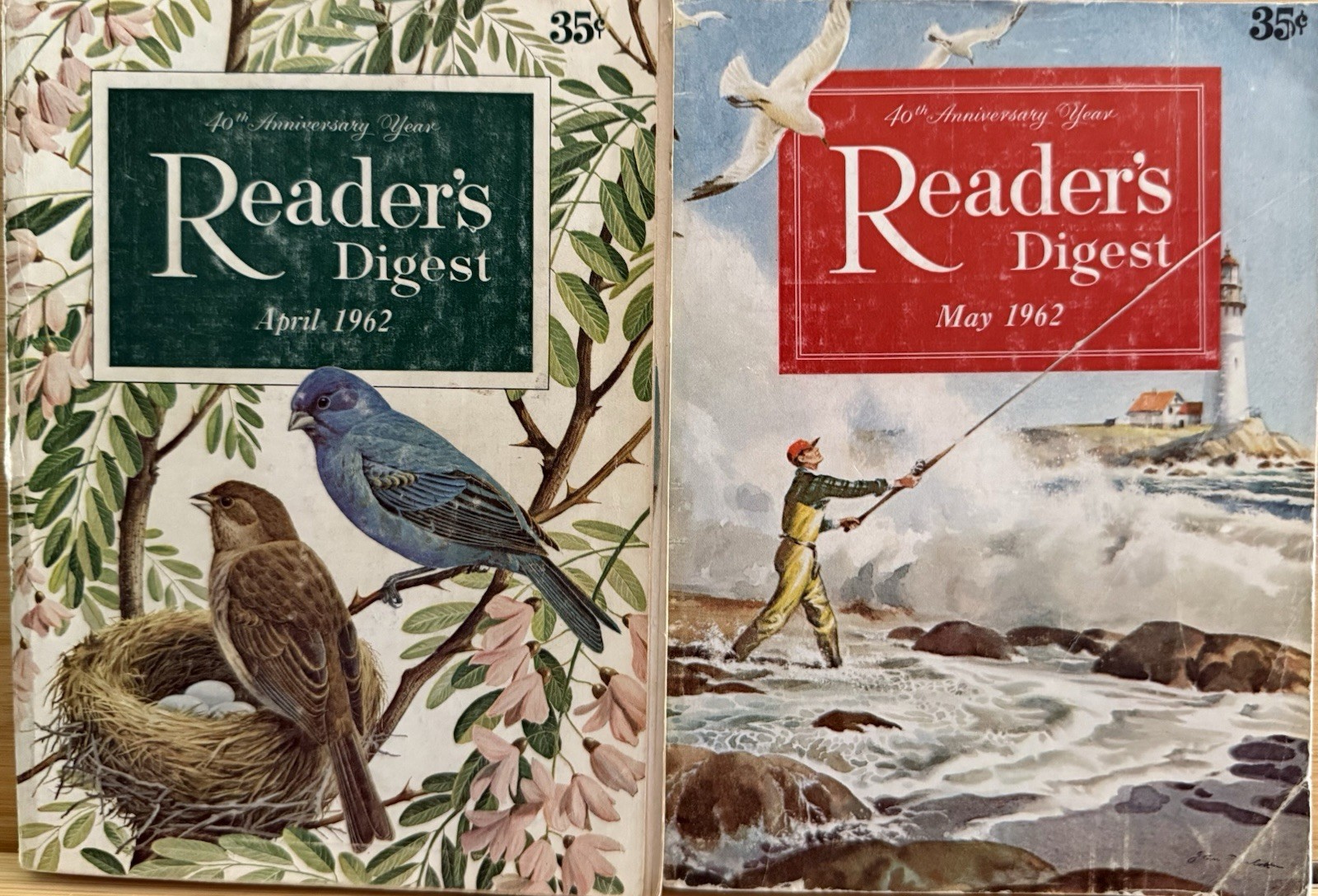 1962 April May (2) READER’S DIGEST MAGAZINE Vintage Ageless Fun Short Stories