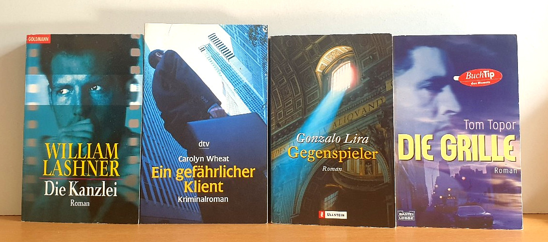 BUCHPAKET+KRIMI+THRILLER+7 BÜCHER+TOM TOPOR+PETER JAMES+TB+BUNDLE