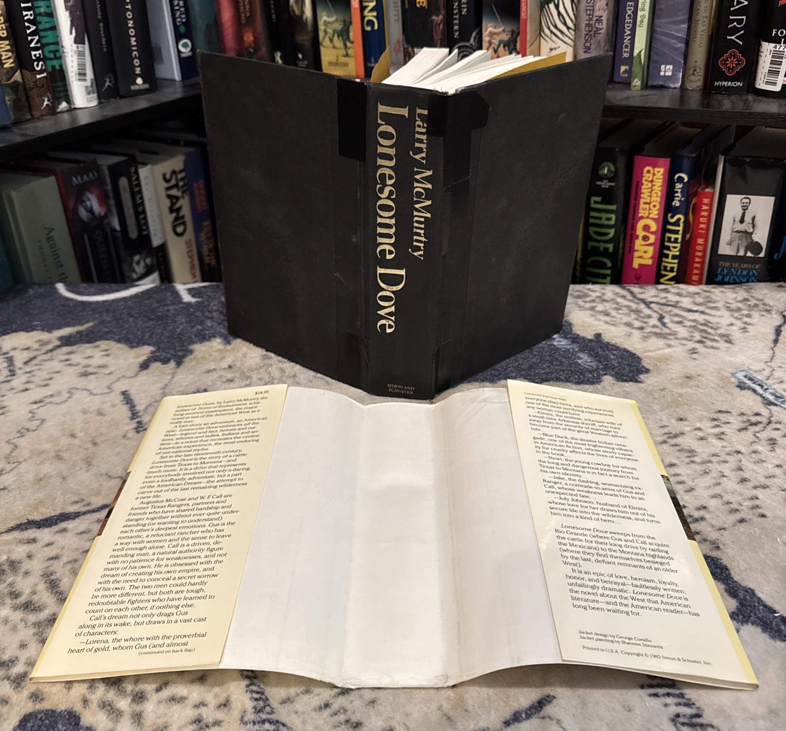 Lonesome Dove – Larry McMurtry (1985, Hardcover) First Edition/Late, ROUGH Cond.