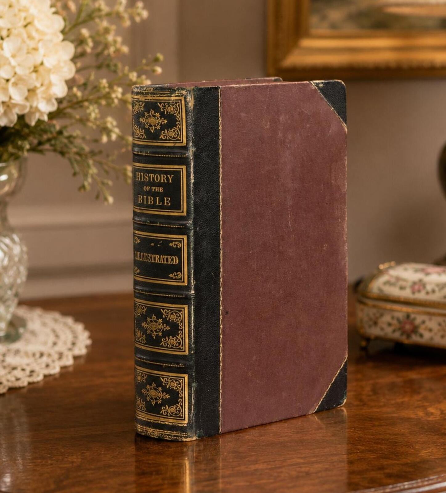 1868 Illustrated History of the Holy Bible by John Kitto HC Henry Bill