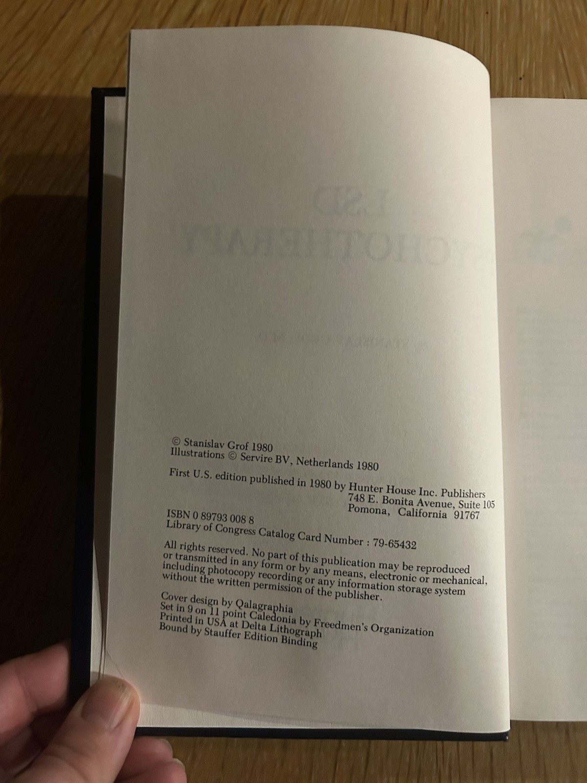 LSD psychotherapy by Stanislav Grof – 1980 – 1st Edition HCDJ-Research Pioneer