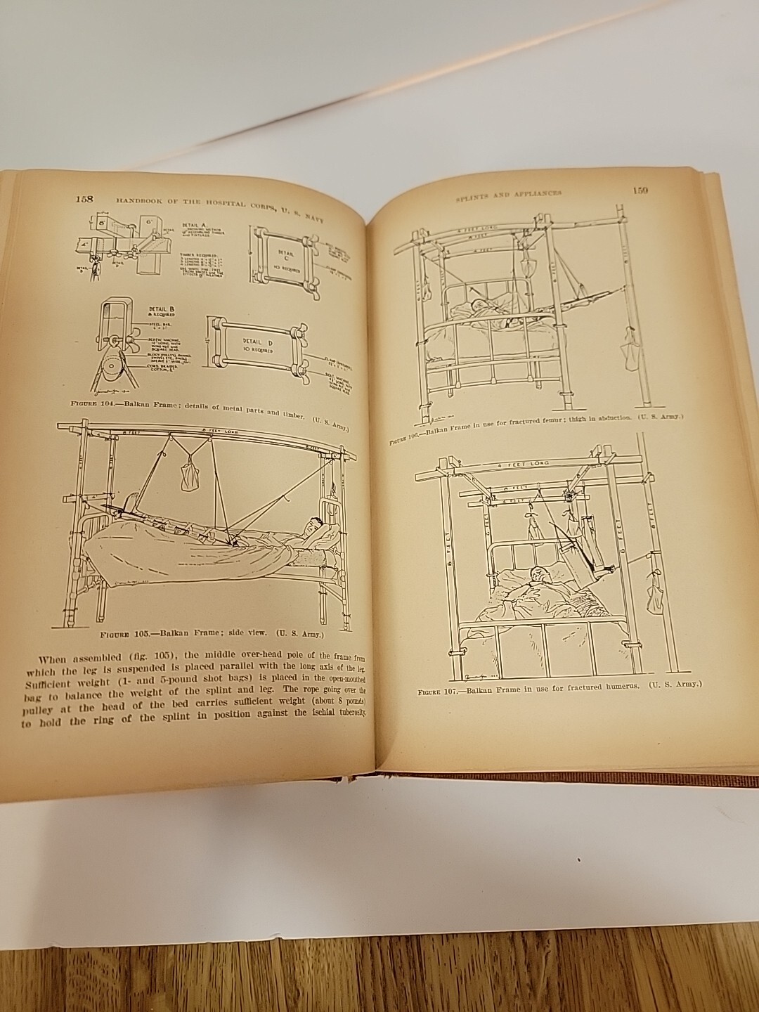 1939 HANDBOOK OF THE HOSPITAL CORPS UNITED STATES NAVY RED