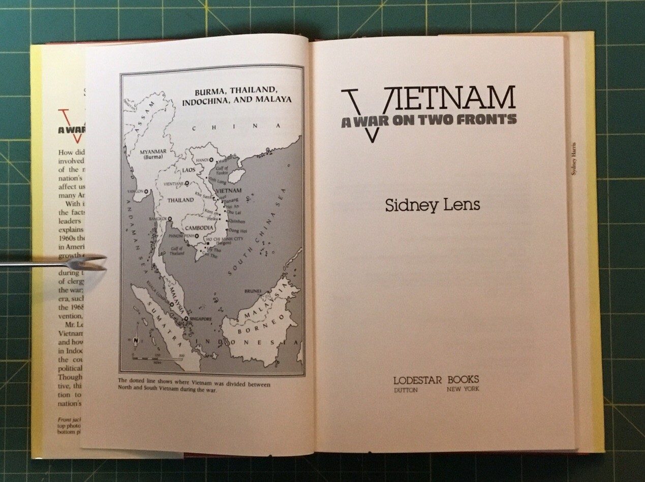 VIETNAM A WAR ON TWO FRONTS By Sidney Lens, 1990, 116 PAGES, Informative!