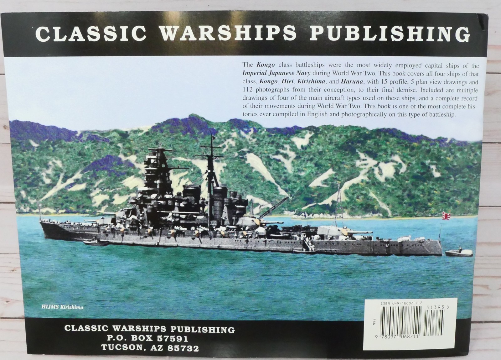 Warship Pictorial Photo Album Book 13, IJN Kongo Class Battleships Japanese Navy