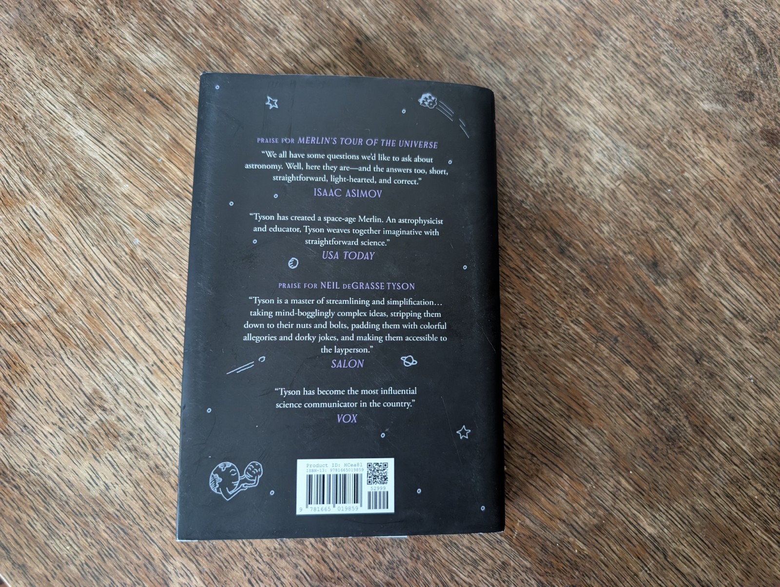 Neil deGrasse Tyson Signed „Merlin’s Tour of the Universe“ 2024 Hardcover Book
