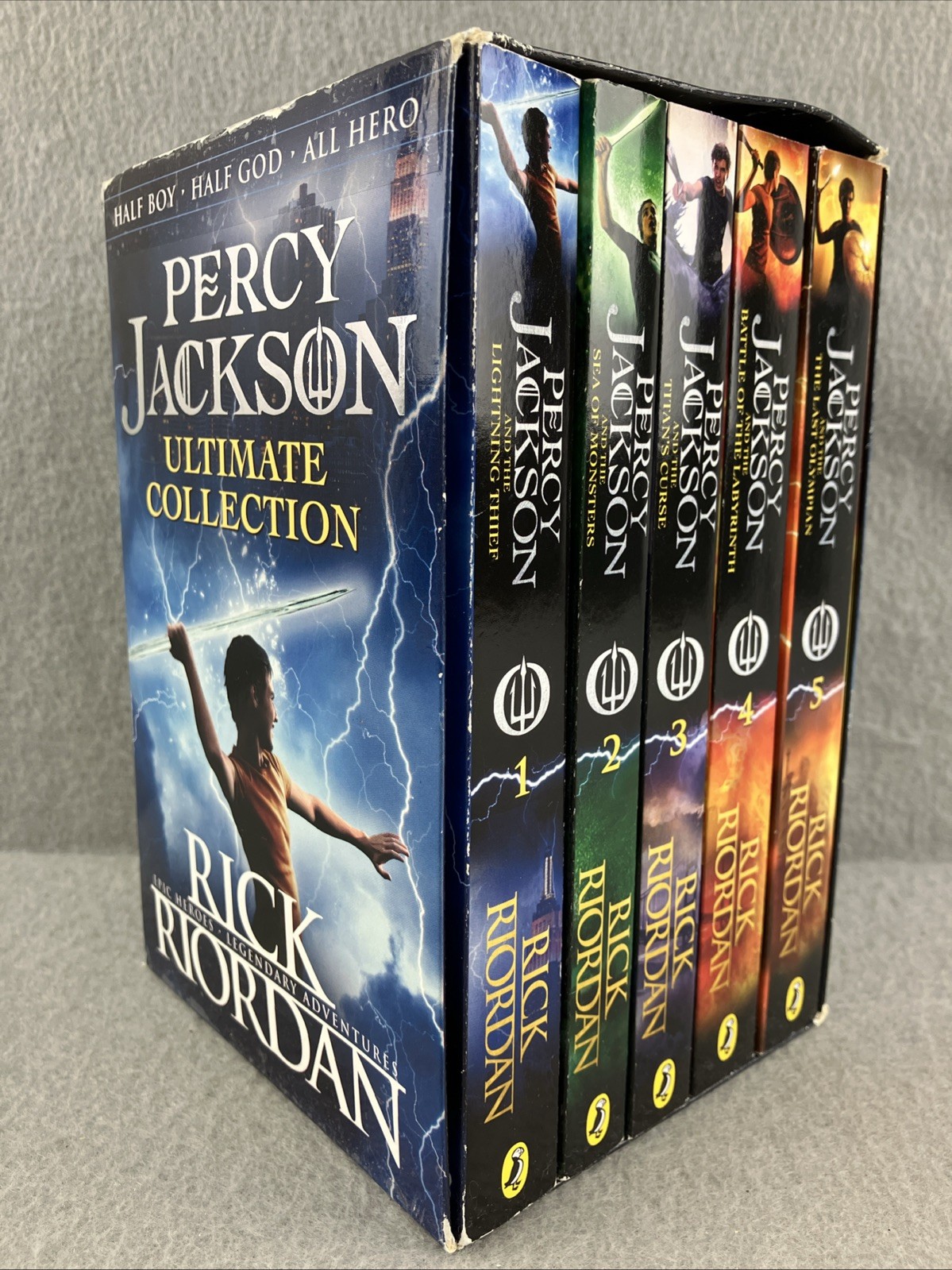 Percy Jackson Ultimate Collection Box Set Books 1 – 5 Paperback Penguin Puffin