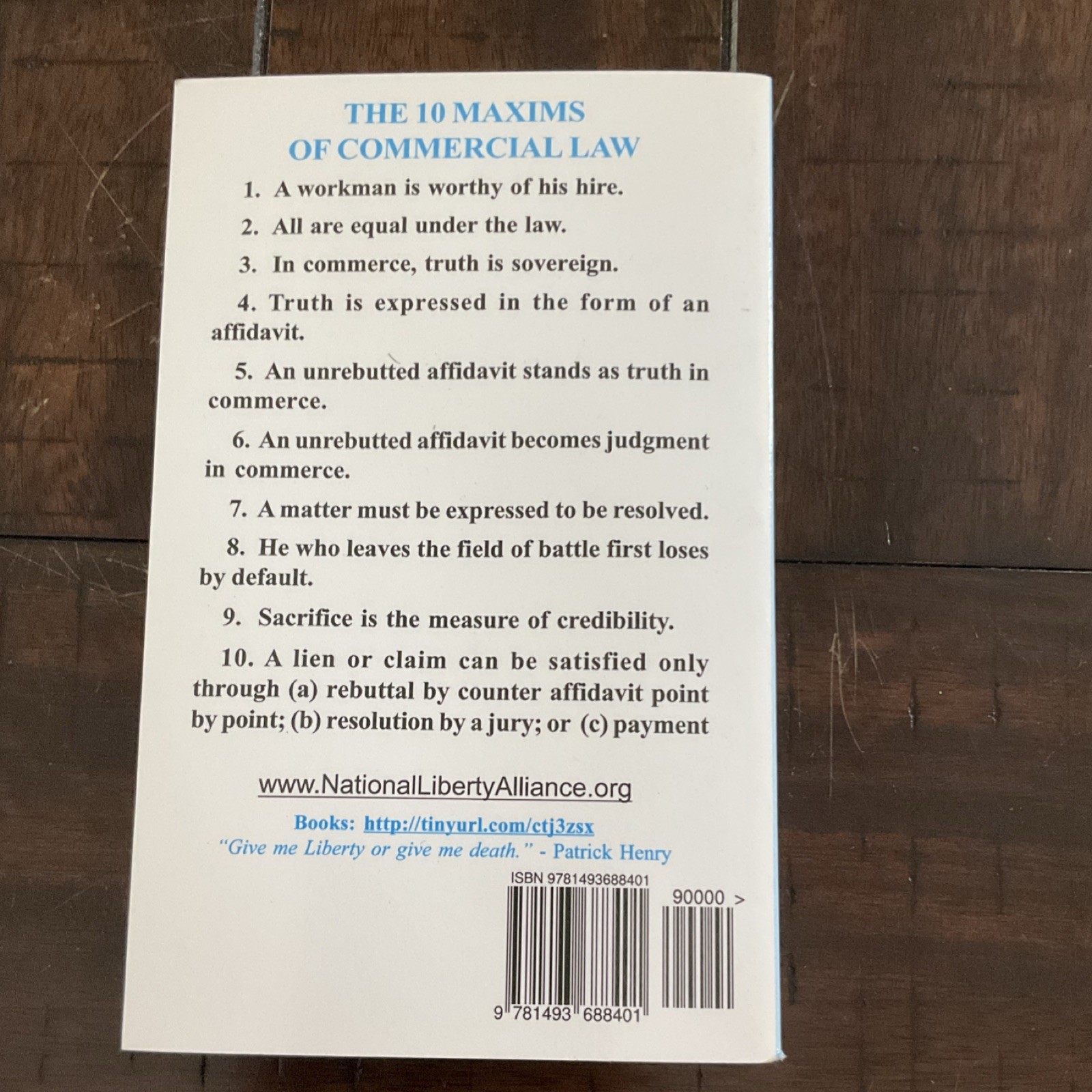 The UCC Connection Paperback, National Liberty Alliance, Law, Nonfiction