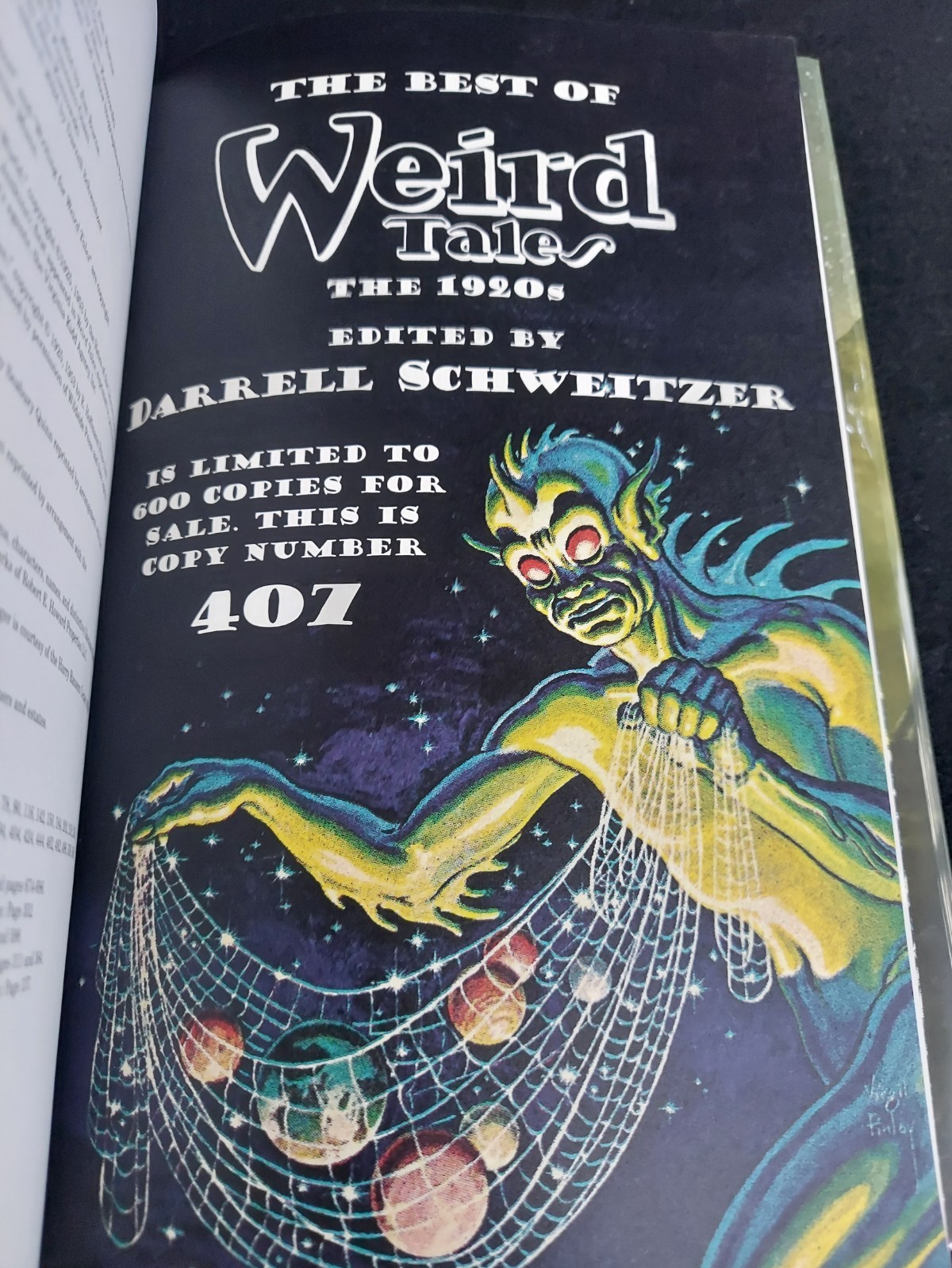Centipede Press~ Weird Tales: Best of the 1920s ~ SIGNED/NUMBERED/SLIPCASED