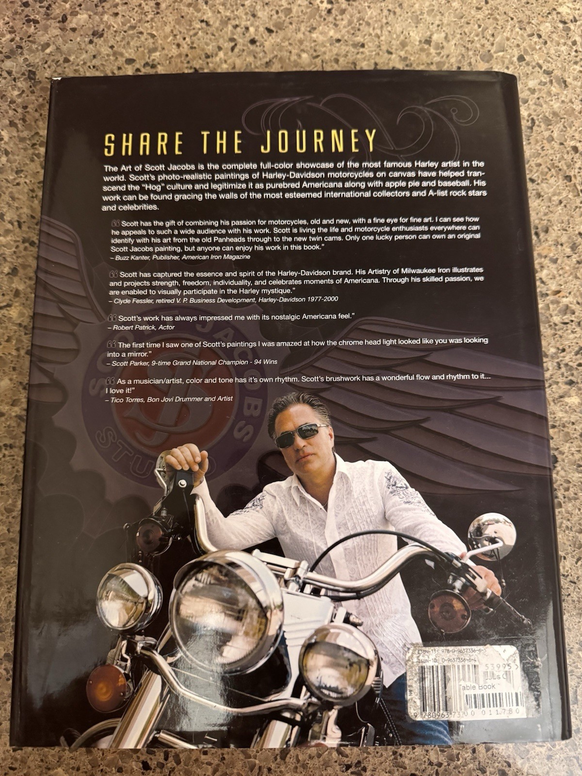 Art of Scott Jacobs SIGNED Inscribed Complete Works Motorcycle Art Hardback Book