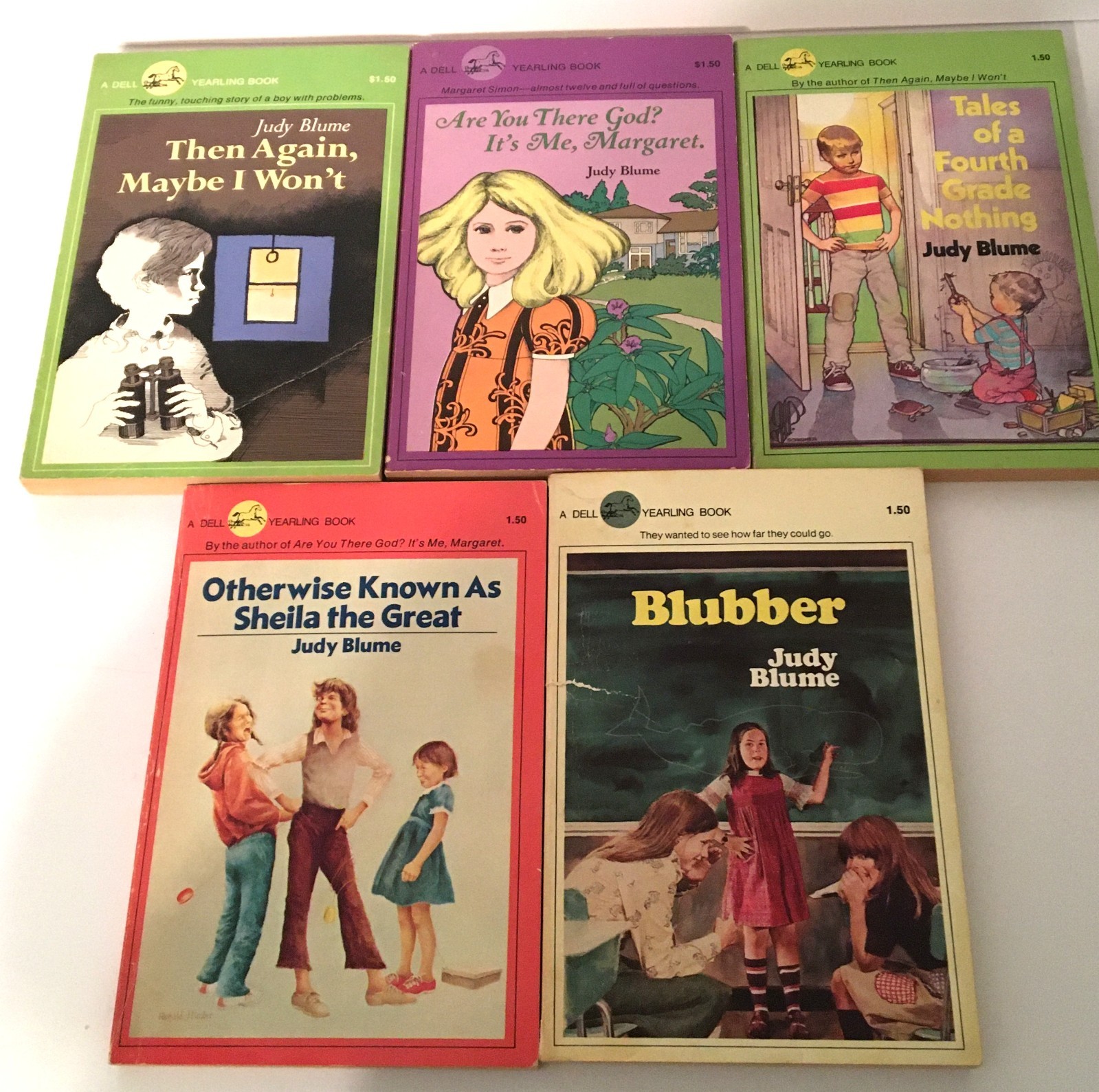 Judy Blume 1970’s Vintage 5 Book Collection Box Set, Are You There God & More