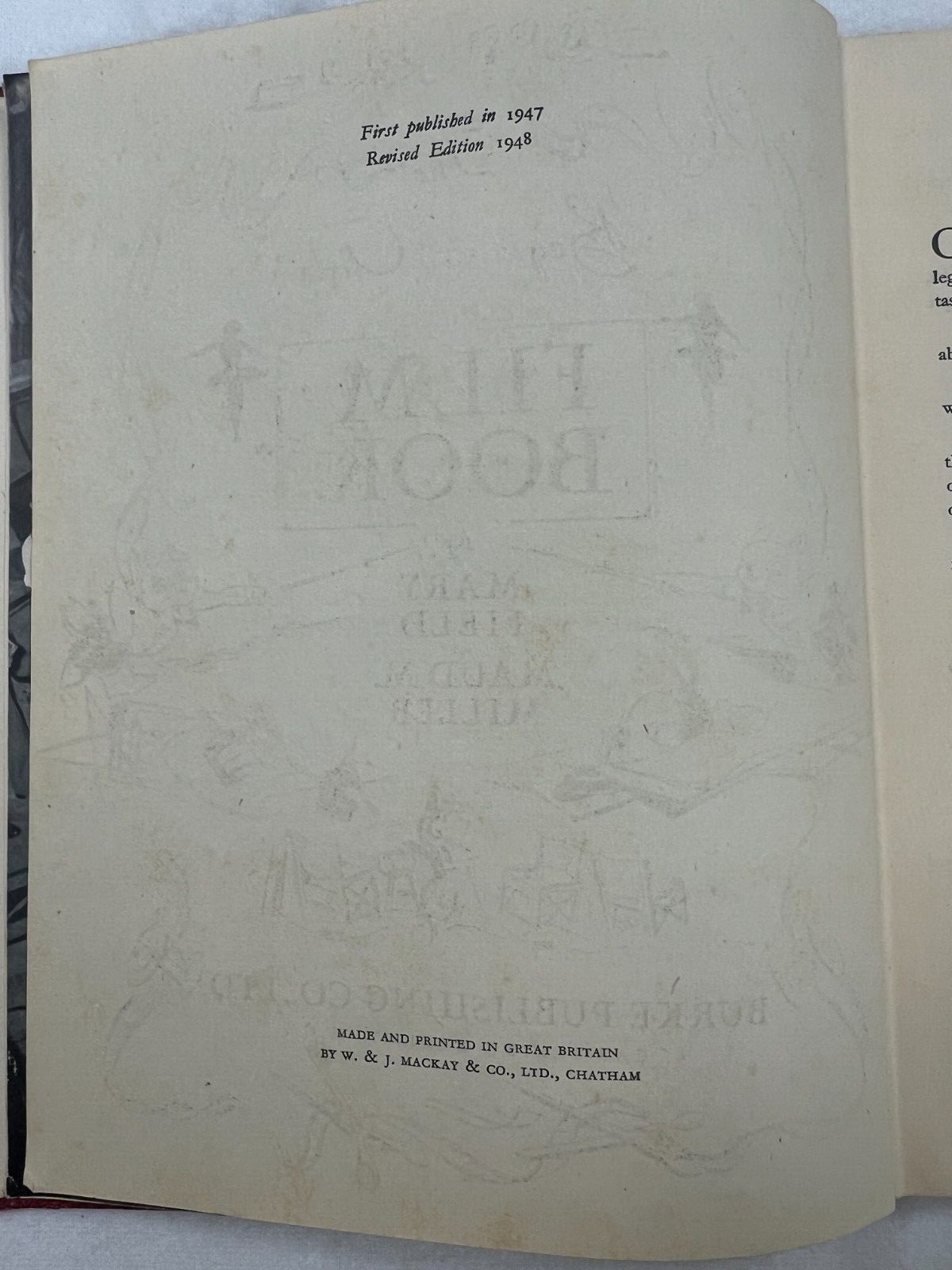 The Boys and Girls Film book by Mary field and Maud M. Miller dated 1948
