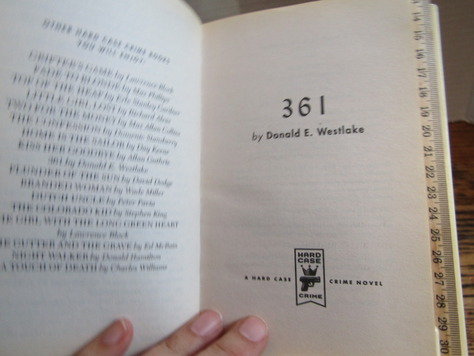 361 by Donald E. Westlake reprint 2005 G-VG unabridged complete crime classic