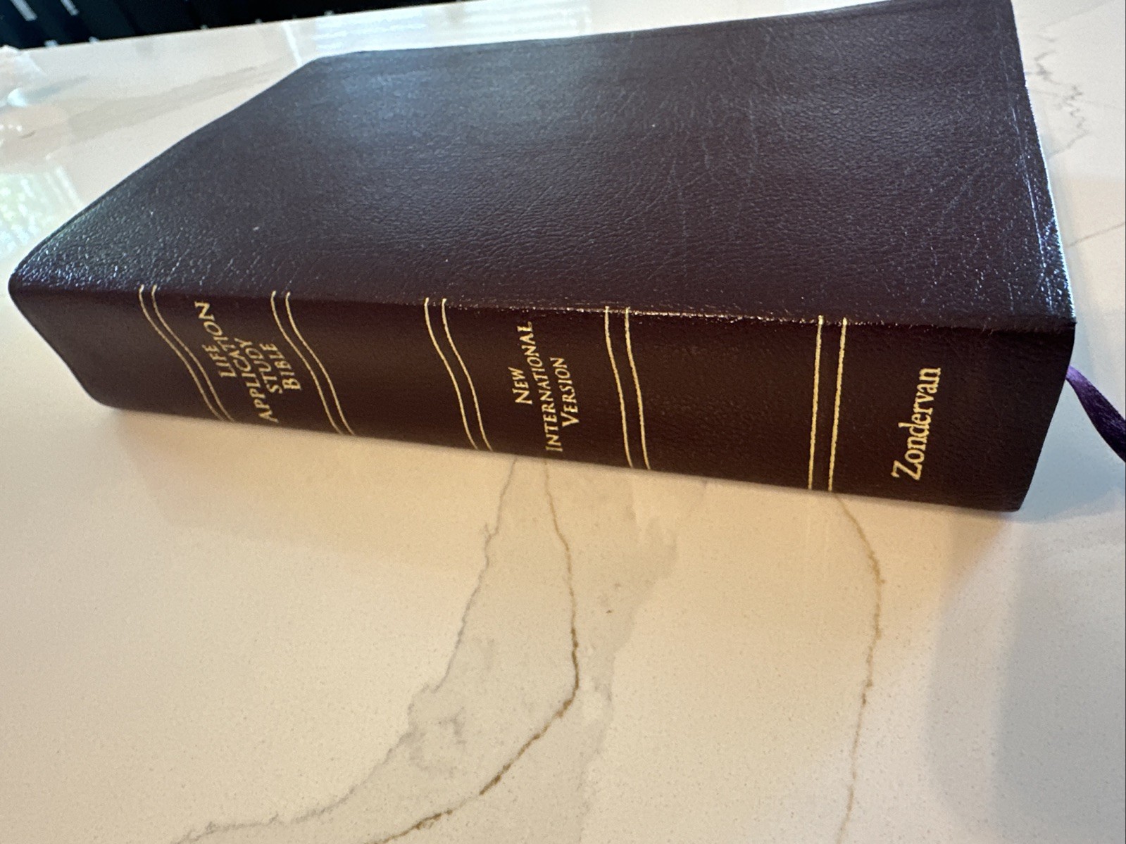 NIV Life Application Study Bible Burgundy Bonded Leather