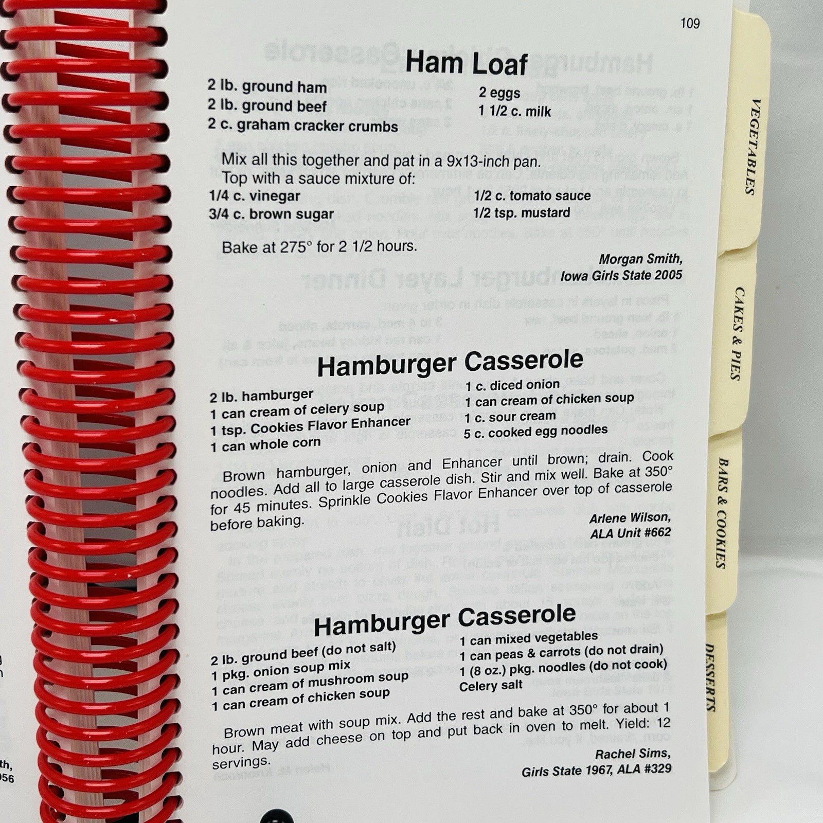 Iowa Girls State Cookbook 2006 Spiral Bound 60 Years of Memories 276 Pages