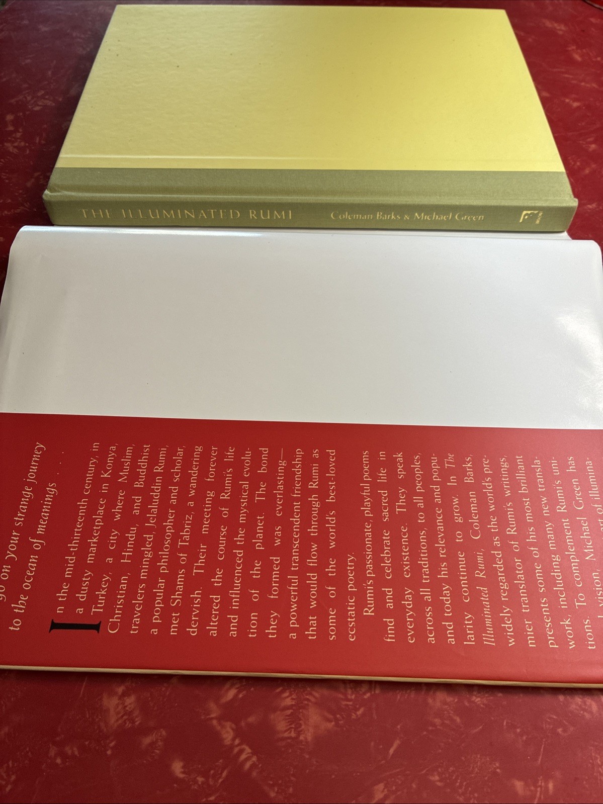 The Illuminated Rumi by Coleman Barks & Michael Green 1st Edition 1977 Hardcover