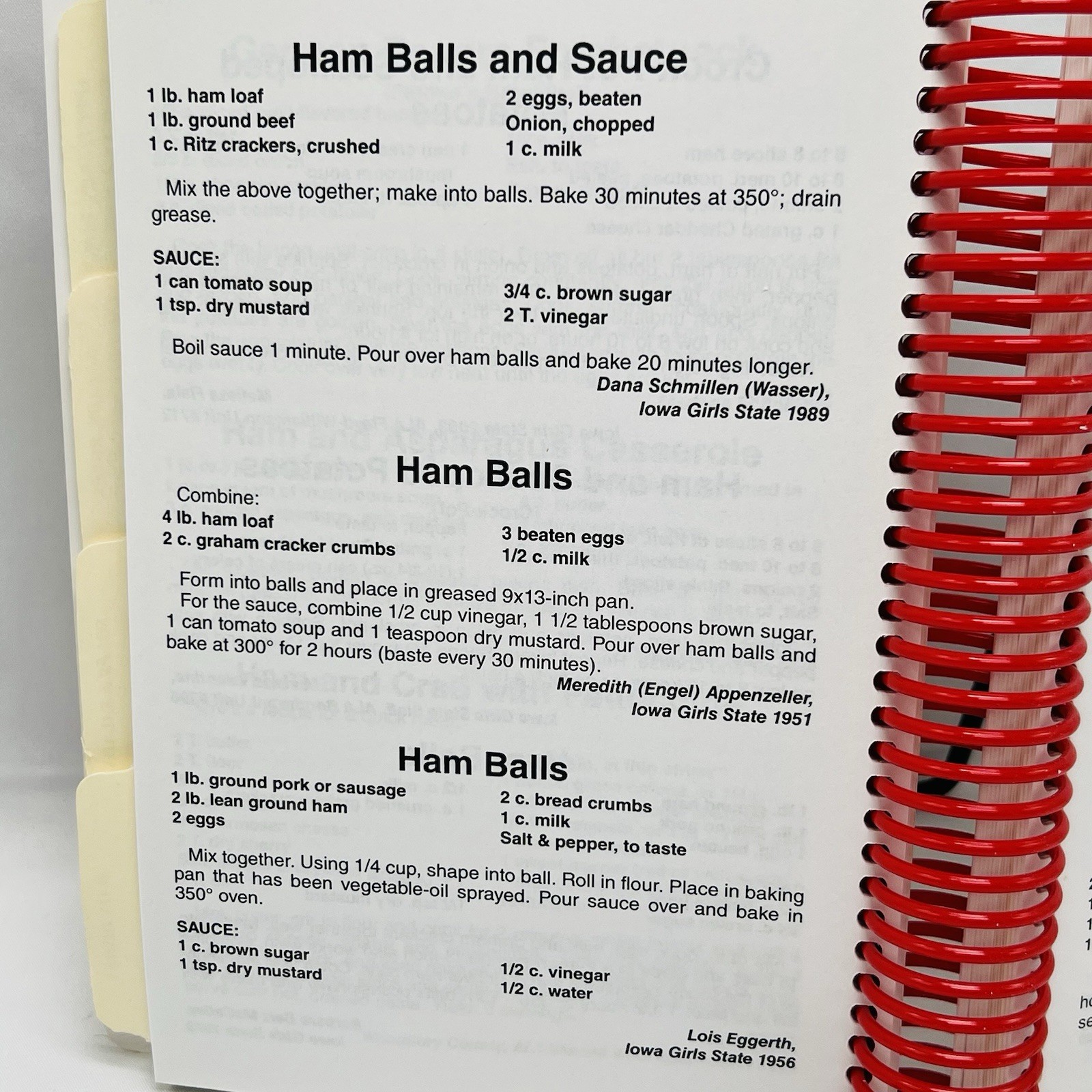 Iowa Girls State Cookbook 2006 Spiral Bound 60 Years of Memories 276 Pages