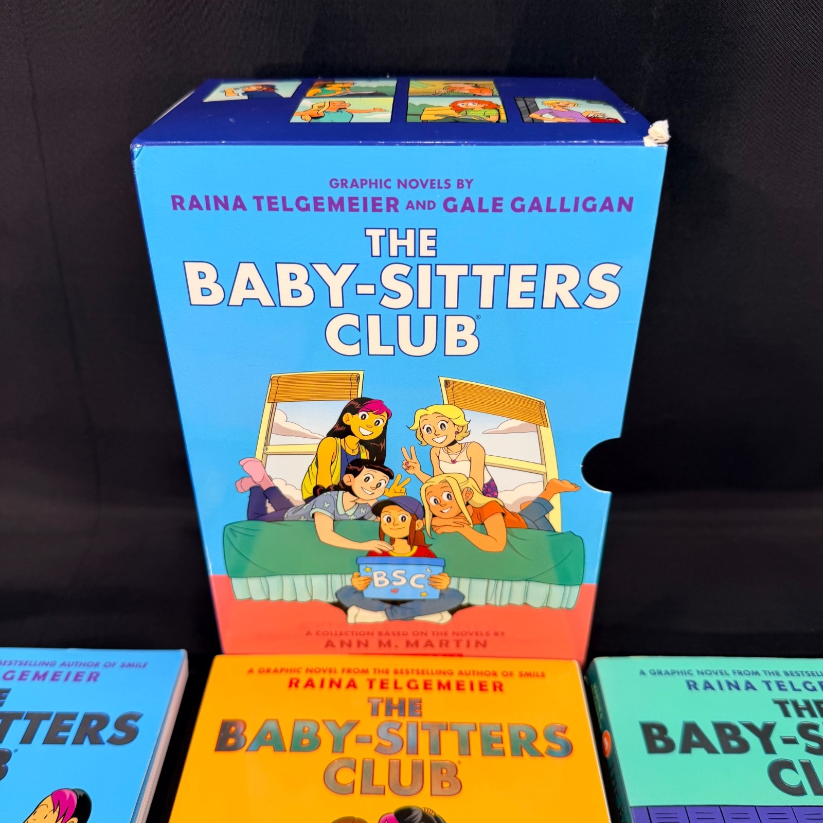 The Baby-Sitters Club #1-7 Graphic Novel Box Set by Raina Telgemeier Graphix COL